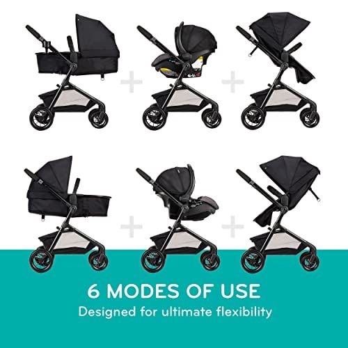 이븐플로 Evenflo Pivot Modular Travel System With SafeMax Car Seat