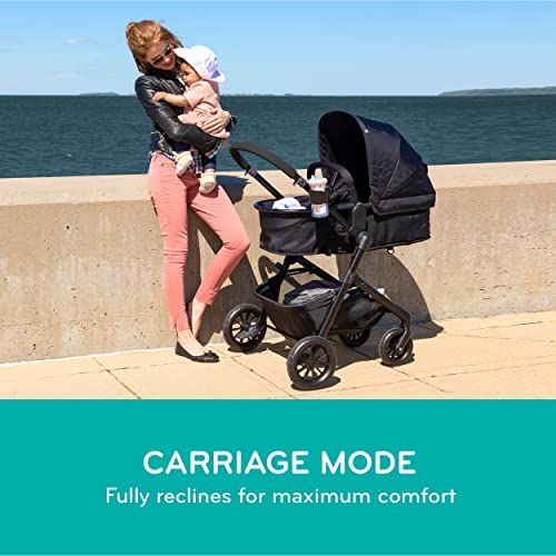 이븐플로 Evenflo Pivot Modular Travel System With SafeMax Car Seat