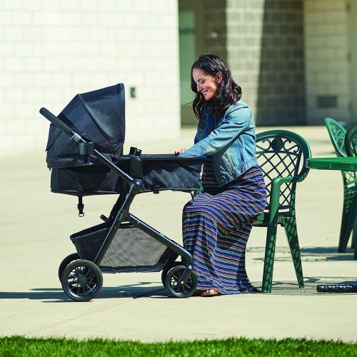 이븐플로 Evenflo Pivot Modular Travel System With SafeMax Car Seat