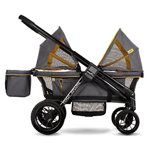 이븐플로 Evenflo Pivot Xplore All-Terrain Stroller Wagon , Adventurer , 45x27x39 Inch (Pack of 1)