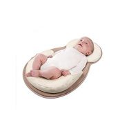 [아마존베스트]Ever TA Premium Newborn Lounger Anti-Rollover Baby Positioning Pillow Portable Cotton Breathable Baby Bed Mattress Flat Head Prevention (Beige)