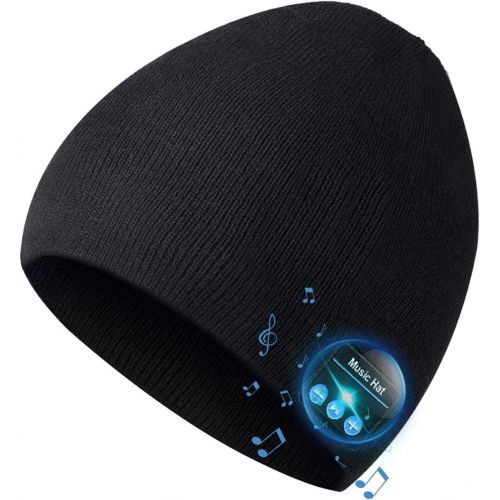  EverPlus Bluetooth Beanie,Mens Gifts, Bluetooth Hat, Mens Beanie Hat Headphones Beanie, MIC for Hands-Free Call,Music,Running, Skiing,Women Mens Gifts. Electronic Gifts for Men, Fashion Gif