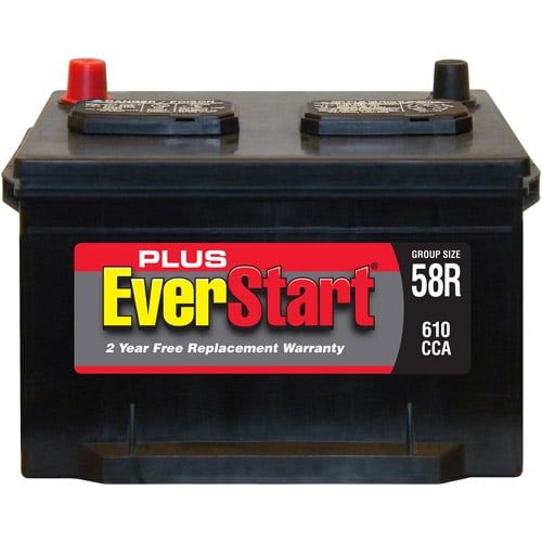  EverStart Plus Lead Acid Automotive Battery, Group 58R