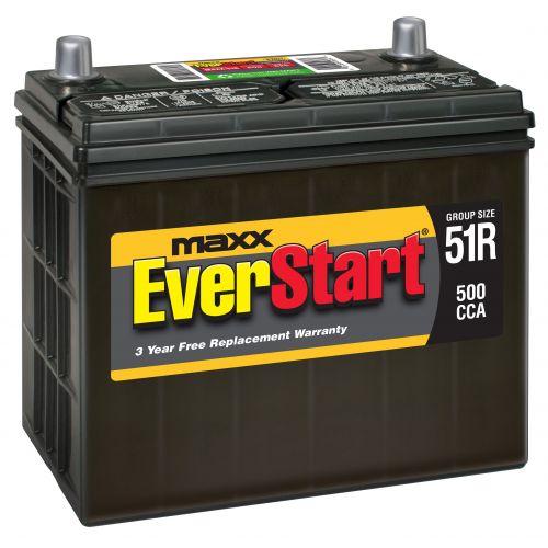  EverStart Maxx Lead Acid Automotive Battery, Group 51R