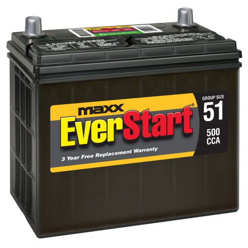  EverStart Maxx Lead Acid Automotive Battery, Group 51