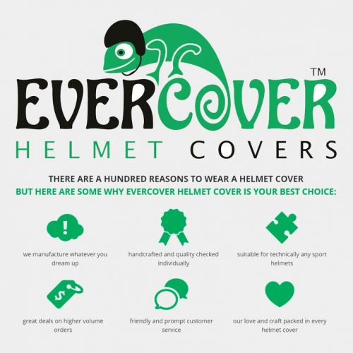  EvercoverHelmetCover Unicorn Evercover ski helmet cover, snowboard helmet cover, bike and cycling helmet cover, riding helmet cover, rafting helmet cover