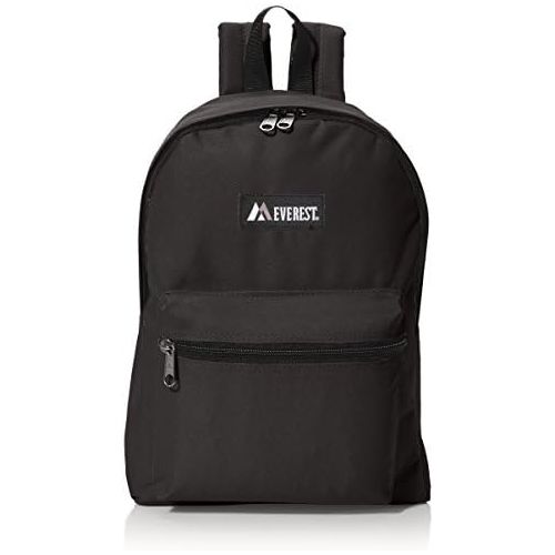  [아마존베스트]Everest Luggage Basic Backpack, Black, Medium