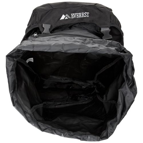  Everest Deluxe Hiking Pack, Black, One Size