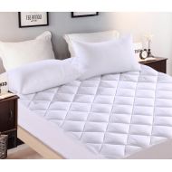 Everest Supply Everest Extra Thick Mattress Pad Queen Size 60x80+18 Hypoallergenic Quilted Mattress Topper Deep Pocket Stretchable Skirt, Extra Plush 15oz Down Alternative Fill,Superior 5 Star Ho