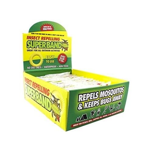  [아마존베스트]Evergreen Research SB39001 Insect Repelling SuperBand, Box of 50