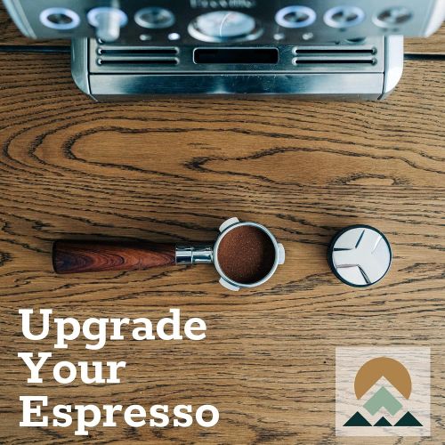  Evergreen Coffee 53mm Coffee Distributor & Tamper with Adjustable Height + Tamp Mat. Designed for the Breville Barista Express Pro touch, BES870XL BES870BSXL BES78VSS BES880BSS