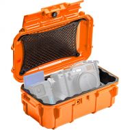 Evergreen Cases Tech Case with Rubber Liner (Orange, Large)