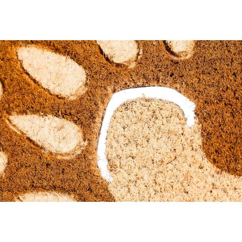  Evergreen Flag 2RM413 Hedgehog Shaped Coir Mat, Multi-Colored