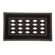 Evergreen Flag Black Scroll Decorative Rubber and Polyester Sassafras Mat Tray - Door Mat Sold Separately - 30”W x 18 H