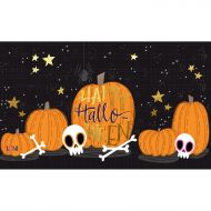 Evergreen Garden 41EM2362BL Halloween Skull Floor Embossed Door Mat, Multicolor