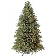 Evergreen Classics Colorado Spruce 6.5 ft Artificial Pre-Lit Christmas Tree w500 Clear Lights & Folding Metal Stand