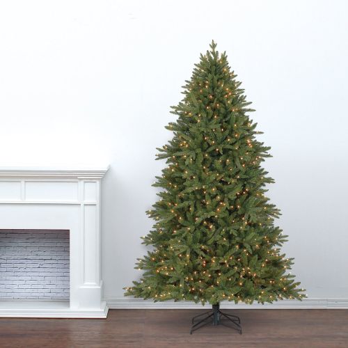  Evergreen Classics Colorado Spruce 6.5 ft Artificial Pre-Lit Christmas Tree w500 Clear Lights & Folding Metal Stand