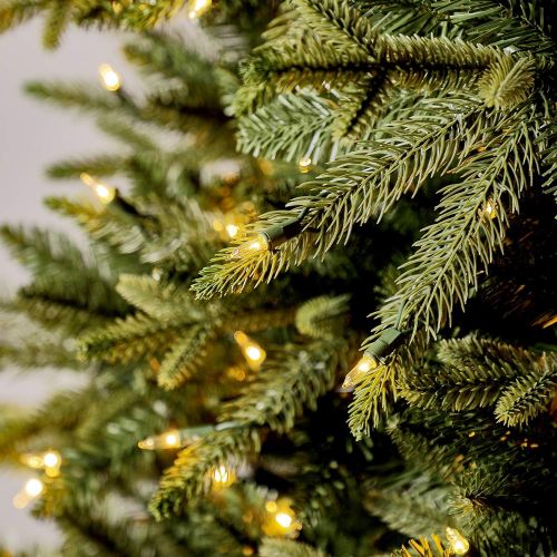  Evergreen Classics Colorado Spruce 6.5 ft Artificial Pre-Lit Christmas Tree w500 Clear Lights & Folding Metal Stand