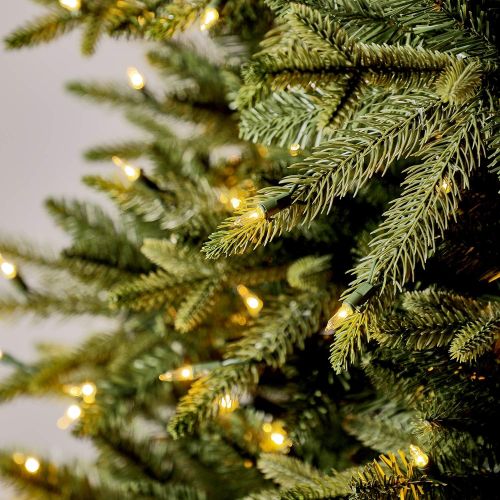  Evergreen Classics Colorado Spruce 6.5 ft Artificial Pre-Lit Christmas Tree w500 Clear Lights & Folding Metal Stand