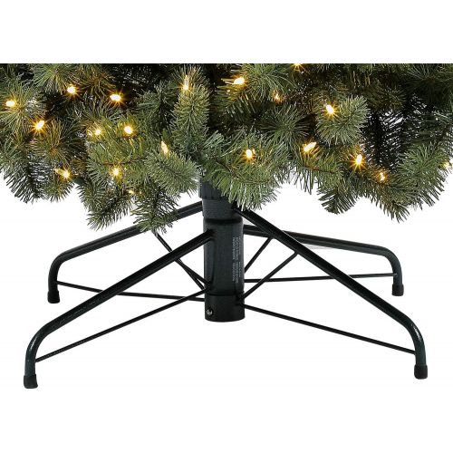  Evergreen Classics Vermont Spruce 6.5 ft Color Changing Pre-Lit Artificial Christmas Tree w500 LED Lights & Folding Metal Stand