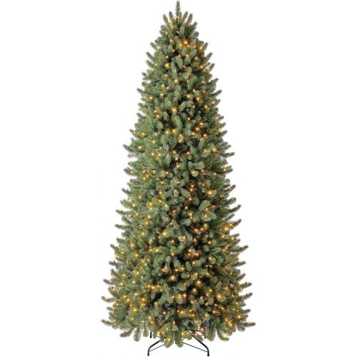  Evergreen Classics Vermont Spruce 6.5 ft Color Changing Pre-Lit Artificial Christmas Tree w500 LED Lights & Folding Metal Stand
