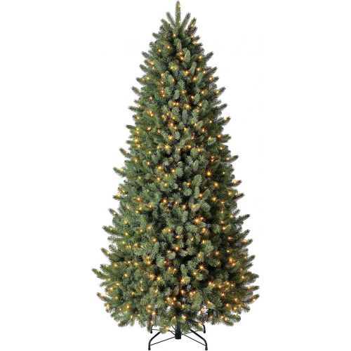  Evergreen Classics Vermont Spruce 6.5 ft Color Changing Pre-Lit Artificial Christmas Tree w500 LED Lights & Folding Metal Stand