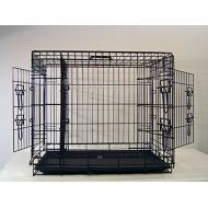 Everila Extra Large Extra Tall 48 Three Door New Dog Crate Cage Kennel with Divider 35 H Greyhound