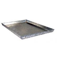 Everila Dog Crate Cage Kennel Replacement Galvanized Steel Metal Heavy Duty Pan Tray Floor 46.5 Lx29.25 Wx1 H, fits 48 Lx30 W crates