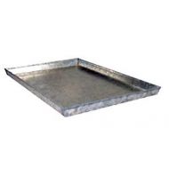 Everila KRMP36 Dog Crate Cage Kennel Replacement Galvanized Steel Heavy Duty Metal Pan Tray Floor Size: 35.5 Lx23.5 Wx0.75 H, fits 36 Lx24 W crates