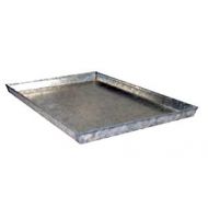 Everila Dog Crate Cage Replacement Galvanized Steel Metal Pan Tray Floor Heavy Duty 41 Lx27 Wx1 H, fits 42 Lx28 W crates