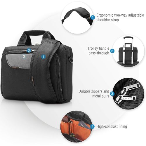  Everki Advance iPad/Tablet/Ultrabook Laptop Bag Briefcase for 11.6-Inch Laptops (EKB407NCH11)