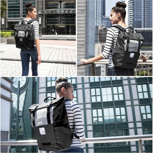  Everki EKP161 ContemPRO Roll Top Laptop Backpack, up to 15.6 - Black