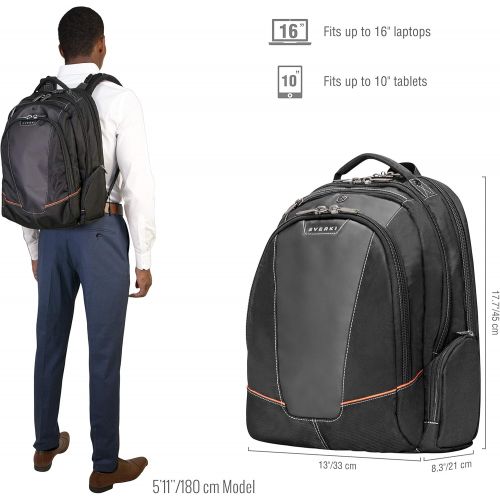  Everki Flight Checkpoint Friendly Laptop Backpack, Fits up to 16-Inch (EKP119)