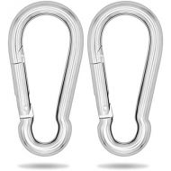 Besuchen Sie den everlar-Store everlar Karabiner Doppelpack I 11mm XXL, 450kg I Sicheres & Einfaches befestigen von Hangesessel, Hangematte, Schaukel, Boxsack, Sonnensegel, Liebesschaukel u.v.a.