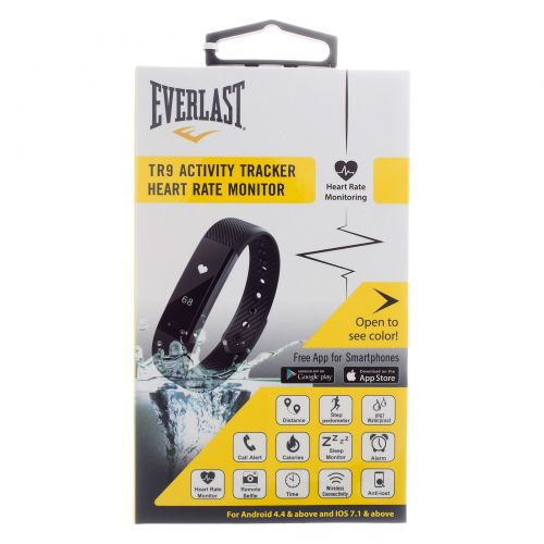  Everlast Bluetooth Wireless TR9 Heart Rate & Activity Tracker - Black