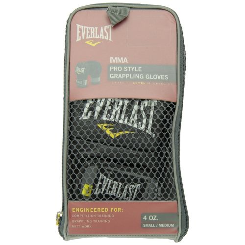  Everlast Pro Style Competition Grappling Gloves, Black