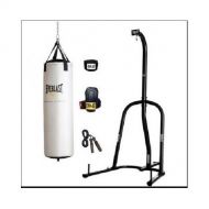 Everlast Dual Station Heavy Bag Stand with 100-lb. Kit and Speedbag Value Bundle