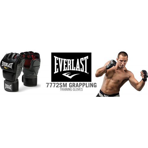  Everlast Train Advanced MMA 7-Ounce Closed-Thumb GrapplingTraining Gloves