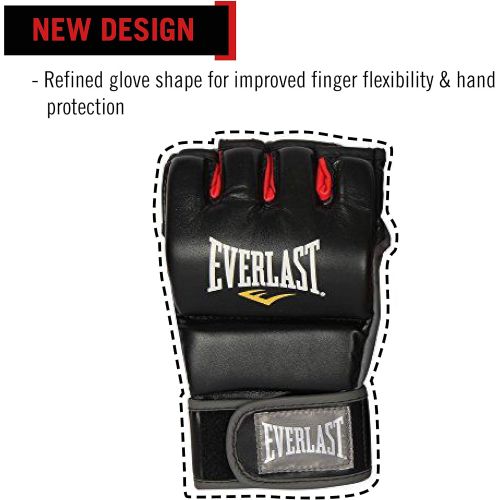  Everlast Train Advanced MMA 7-Ounce Closed-Thumb GrapplingTraining Gloves