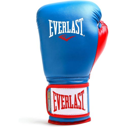  Everlast PowerLock Training Gloves blkWht PowerLock Training Gove, BlueRed, 16 oz