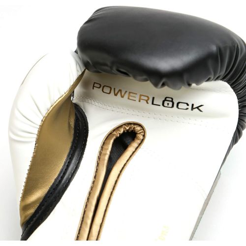  Everlast PowerLock Training Gloves blkWht PowerLock Training Gove, BlackWhite, 16 oz