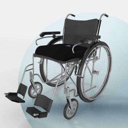  [아마존 핫딜]  [아마존핫딜]Everlasting Comfort 100% Pure Memory Foam Wheelchair Seat Cushion, Gel Infused, Ventilated - Designed for Back, Hip, and Tailbone Pain - Fits Wheelchairs, Office Chairs, Standard,