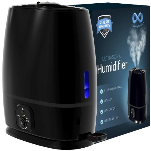  [아마존 핫딜] Everlasting Comfort Humidifiers for Bedroom (6L) with Essential Oil Tray (Black)