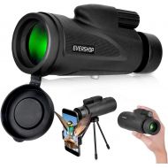 [아마존베스트]Monocular Telescope with Low Night Vision  Evershop 12X50 High Power Monoculars for Adults Kids with Tripod Smartphone Holder Best Gift for Bird Watching Hunting Camping Travellin