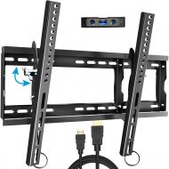 [아마존핫딜][아마존 핫딜] Everstone Tilt TV Wall Mount Bracket for Most 32-80 Inch LED,LCD,OLED,Plasma Flat Screen,Curved TVs,Low Profile,Up To VESA 600 x 400 and 165 LBS,Includes HDMI Cable and Level,Fits