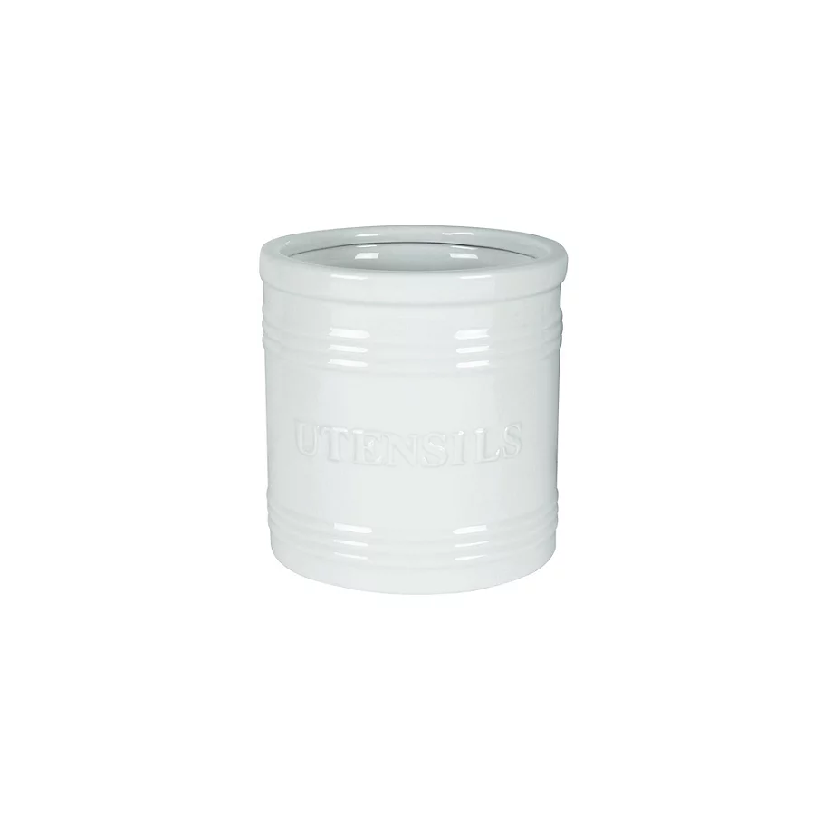  Everyday White by Fitz and Floyd Utensil Crock