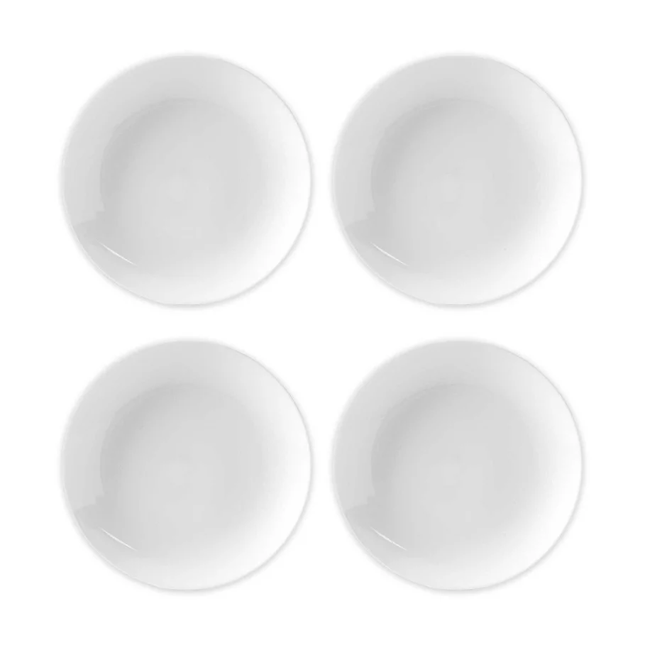  Everyday White by Fitz and Floyd Coupe Salad Plates (Set of 4)