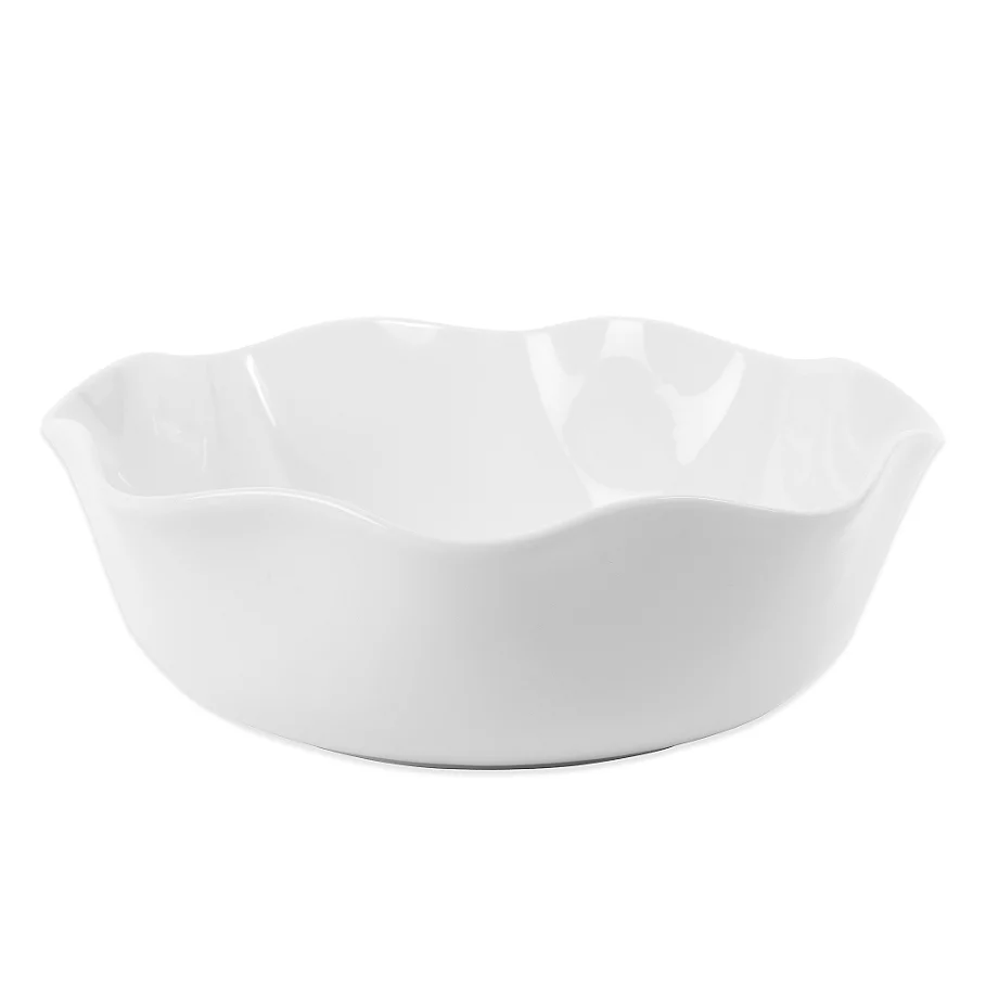  Everyday White by Fitz and Floyd Wavy Serving Bowl