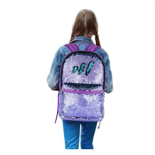  Everydlife Magic Reversible Sequin School Backpack for Girls Sparkly Lightweight Travel Back pack