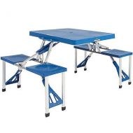 Everything Jingle Bell BCP Kids Outdoor Portable Plastic Folding Picnic Table Camping W/ 4 Seats